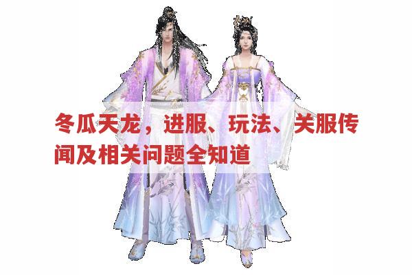 冬瓜天龙，进服、玩法、关服传闻及相关问题全知道