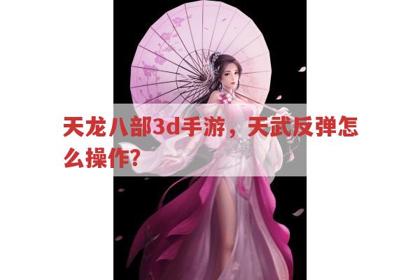 天龙八部3d手游，天武反弹怎么操作？