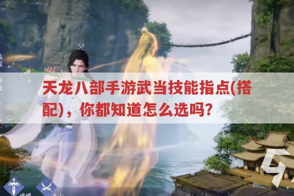 天龙八部手游武当技能指点(搭配)，你都知道怎么选吗？